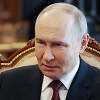 Den ryske diktatorn Vladimir Putin.