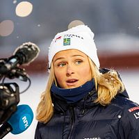Det tog emot för Frida Karlsson att behöva vila när det var världscuphelg i Gällivare.