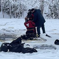 Dykare på plats vid drunkningsolyckan vid Solberg utanför Örnsköldsvik