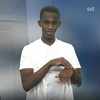 Programledare Abdi tecknar ”Sverige”
