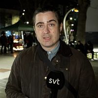 Carl Fridh Kleberg på plats i Nordmakedonien.