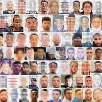 Collage med anonymiserade ansikten