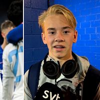 Carl Selfvén efter sin debut mot Chelsea.