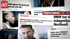 Tidningsrubriker om Northvolt