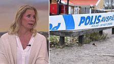 Victoria Larsson, krissamordnare i Södertälje kommun, beskriver hur de arbetar efter det misstänka morden på två barn.