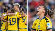Sverige firar Johanna Rytting Kaneryds mål.