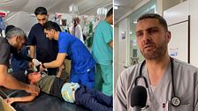 Bilder inifrån ett sjukhus i Rafah