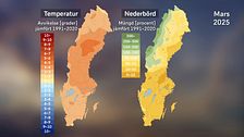 Kort om marsvädret 2025 med SVT:s meteorolog Per Stenborg.