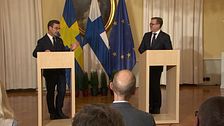 Ulf Kristersson (M) och Petteri Orpo (SAML)