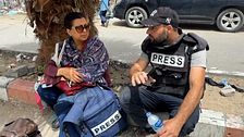 journalister i Rafah