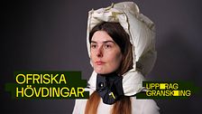 Kvinna med utlöst hjälm av märket Hövding