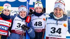 Ebba Andersson, Jessie Diggins och Moa Ilar