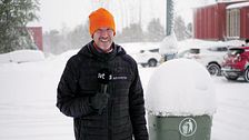 SVT:s reporter står i snökaoset i Kiruna.