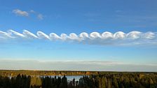 Fluctusmoln utanför Umeå, Västerbotten den 23 september 2023.
