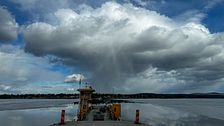 Skurmoln i Överkalix, Norrbotten den 24/4.