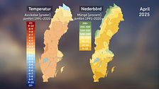 Kort om aprilvädret 2025 med SVT:s meteorolog Per Stenborg.