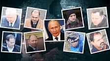 Ett kollage av misstänkta ryska spioner i Sverige