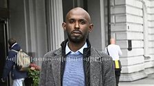 Mohamed Abdukardir Ali outside a building after reports of election fraud