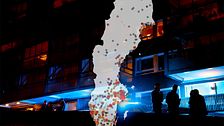 Karta över Sverige som visar var skjutningar skett i Sverige år för år.