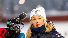 Det tog emot för Frida Karlsson att behöva vila när det var världscuphelg i Gällivare.