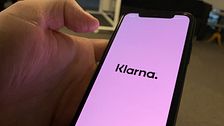 Moblitelefon med Klarna-app