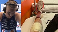 Hanna Lundberg får avstå sprintstafetten efter blodiga fallet