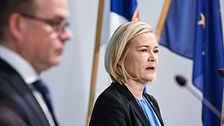 Finlands inrikesministeri Mari Rantanen (Sannf.)