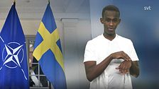 Programledare Abdi tecknar ”Sverige”