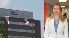 Länssjukhuset i Sundsvall. Elina Backlund Arab (S) ordförande i hälso- och sjukvårdsnämnden.