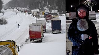 Fortsatt kökaos på E22 – fler kan sitta fast på andra vägar