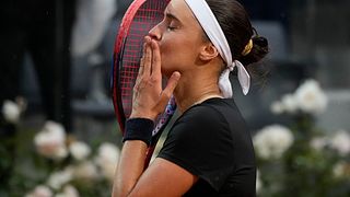Ukrainskan Kalinina tillägnade segern till det krighärjade folket på hemmaplan