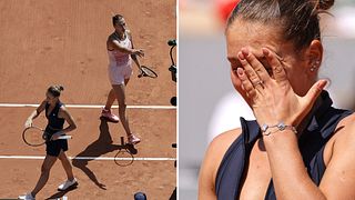 Här vägrar Marta Kostyuk skaka hand med Aryna Sabalenka