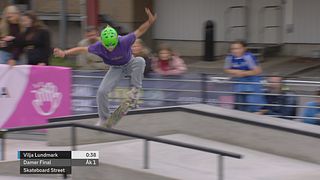 Se bästa tricken från damernas skateboardfinal