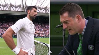 Djokovic avbröts plötsligt i Wimbledon: ”Det är dåligt”