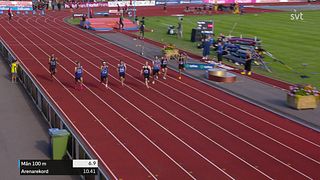 Isak Hughes imponerade på 100 meter på SM