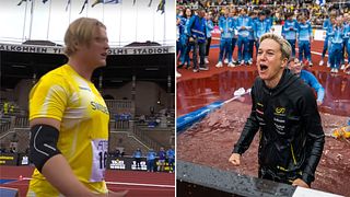 Här avgör Jakob Samuelsson Finnkampen – i sista kastet