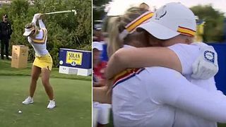 Hole in one för Emily Pedersen på hål 12