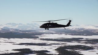 Se svenska och finska helikoptrar öva tillsammans i Kiruna