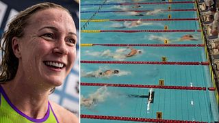 Sarah Sjöström slog rekord på 50 meter fjäril i Swim Open