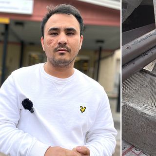 Ägaren Yasin efter restaurangbranden i Hede