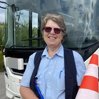 Ann från Falun siktar mot toppen – tävlar om att bli Sveriges bästa bussförare