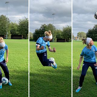 Råå IF:s Stina Gerken blev viral – här lär hon dig Rainbow Kick