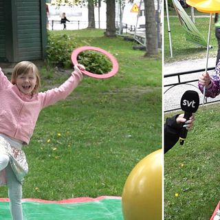 Nationaldagsfirande i Sundsvall – se när barnen testar cirkus