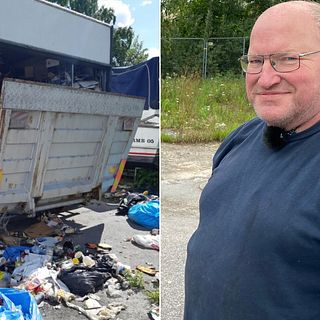 Avfall från kritiserad butik hittades i mystisk lastbil