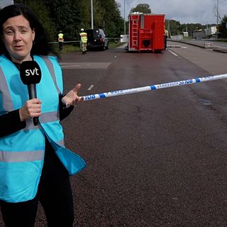 SVT:s reporter: ”Ser ut som vågor”