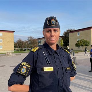 Polisen på plats efter explosionen i Linköping