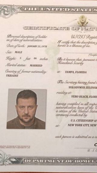 Falskt påstående: ”Biden ska ge Zelenskyj medborgarskap”
