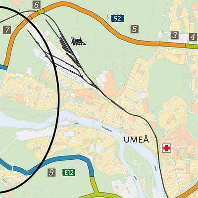 Umeås nya vägar. Västra länken fortfarande omstridd