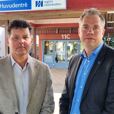 Peter Olofsson (S) och Nicklas Sandström (M) regionråd Västerbotten