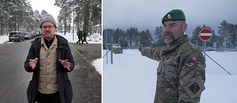 SVT:s reporter besöker Natobas i Lettland
